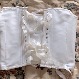 White Strapless Corset